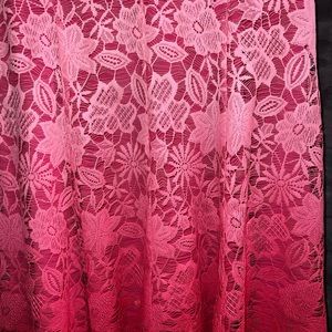 New York and Company pink lace dress